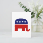 Republikeinse olifant/GP-olifant Briefkaart (Staand voorkant)