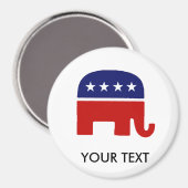 Republikeinse olifant/GP-olifant Magneet (Voorkant / Achterkant)