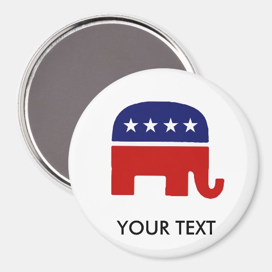 Republikeinse olifant/GP-olifant Magneet (Voorkant / Achterkant)
