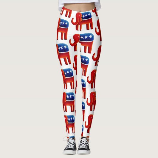 Republikeinse Olifant Leggings (Voorkant)