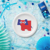 Republikeinse olifant papieren bordje (Feest)