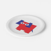 Republikeinse olifant papieren bordje (Gekanteld)