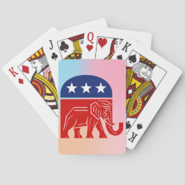 Republikeinse Olifant Politieke Speelkaarten