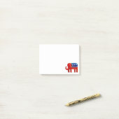 Republikeinse Olifant Post-it® Notes (Op bureau)