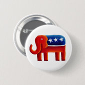 Republikeinse Olifant Ronde Button 5,7 Cm (Voorkant /achterkant)