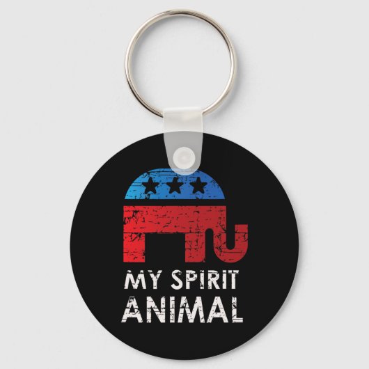 Republikeinse Olifant Sleutelhanger (Voorkant)