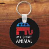 Republikeinse Olifant Sleutelhanger (Voorkant)