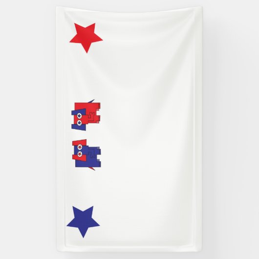 Republikeinse olifant spandoek (Verticaal)