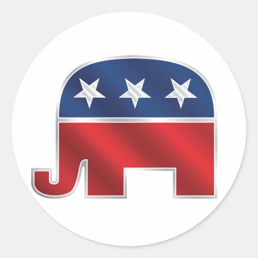 Republikeinse Olifant Sticker (Voorkant)