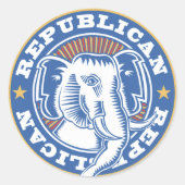 Republikeinse Olifant Stickers (Voorkant)