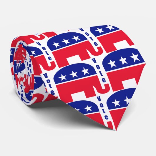 Republikeinse olifant stropdas (Opgerold)