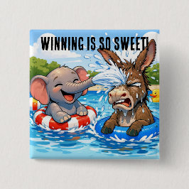 Republikeinse Overwinning US Tussenverkiezingen Kn Vierkante Button 5,1 Cm