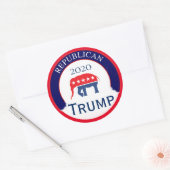 Republikeinse Partij 2020 Ronde Sticker (Envelop)