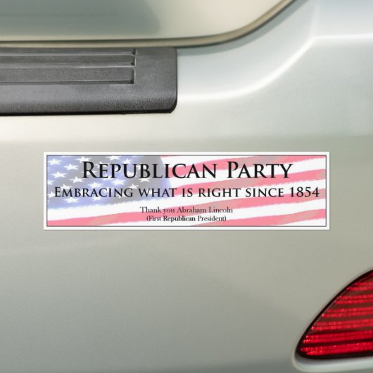 Republikeinse Partij Bumpersticker (Op auto)