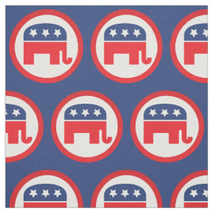 Republikeinse partij Rood, wit en blauw Stof