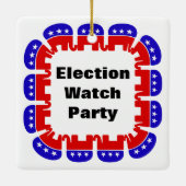 Republikeinse Partij van de Volkspartij Keramisch Ornament (Achterkant)