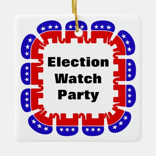 Republikeinse Partij van de Volkspartij Keramisch Ornament (Voorkant)