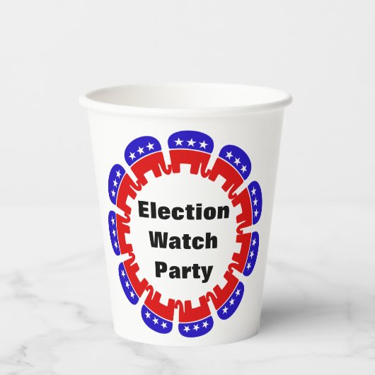 Republikeinse Partij van de Volkspartij Papieren Bekers (Voorkant)