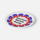 Republikeinse Partij van de Volkspartij Papieren Bordje (Gekanteld)