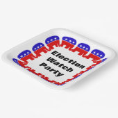 Republikeinse Partij van de Volkspartij Papieren Bordje (Gebogen)