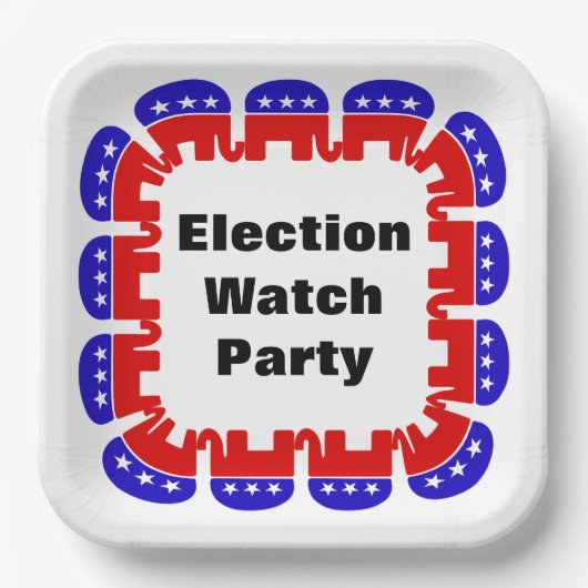 Republikeinse Partij van de Volkspartij Papieren Bordje (Voorkant)