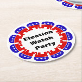 Republikeinse Partij van de Volkspartij Ronde Kartonnen Onderzetter (Gebogen)