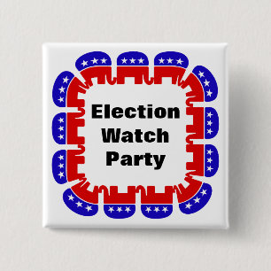 Republikeinse Partij van de Volkspartij Vierkante Button 5,1 Cm