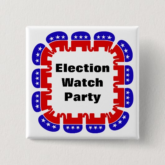 Republikeinse Partij van de Volkspartij Vierkante Button 5,1 Cm (Voorkant)