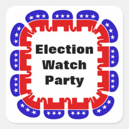 Republikeinse Partij van de Volkspartij Vierkante Sticker