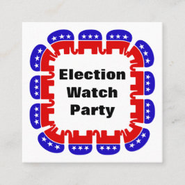 Republikeinse Partij van de Volkspartij Vierkante Visitekaartje