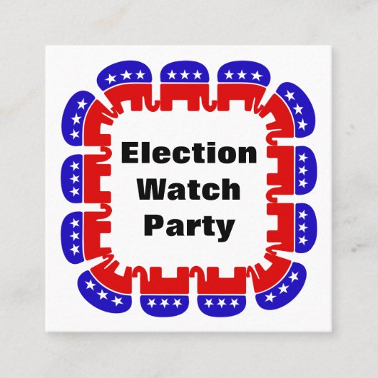 Republikeinse Partij van de Volkspartij Vierkante Visitekaartje (Voorkant)