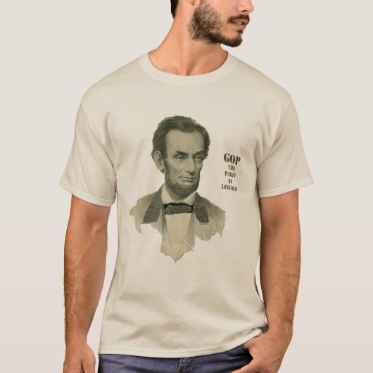 Republikeinse Partij van Lincoln T-shirt (Voorkant)