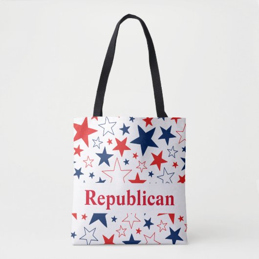 Republikeinse Patriottische Sterren Canvas tas (Voorkant)