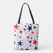 Republikeinse Patriottische Sterren Canvas tas (Achterkant)