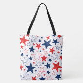 Republikeinse Patriottische Sterren Canvas tas (Achterkant)