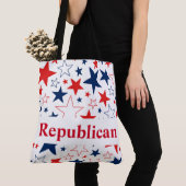 Republikeinse Patriottische Sterren Canvas tas (Dichtbij)