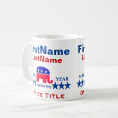 Republikeinse Sjablonen Koffiemok (Voorkant links)