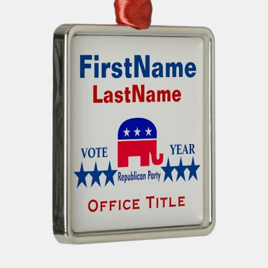 Republikeinse Sjablonen Metalen Ornament (Rechts)