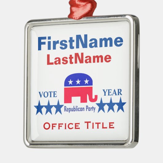 Republikeinse Sjablonen Metalen Ornament (Links)
