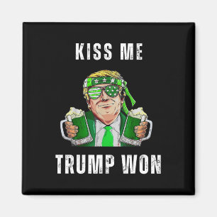 Republikeinse St Patrick's Day Kiss Me Trump won v Magneet