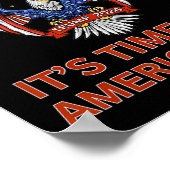 Republikeinse stem Trump 2024 America First We The Poster (Hoek)