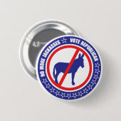 republikeinse stemknop ronde button 5,7 cm (Voorkant /achterkant)
