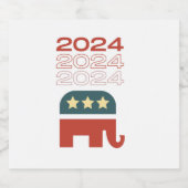 republikeinse tank 2024 sparkling wijnetiket (Enkel label)