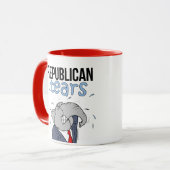 Republikeinse tranen mok (Voorkant links)