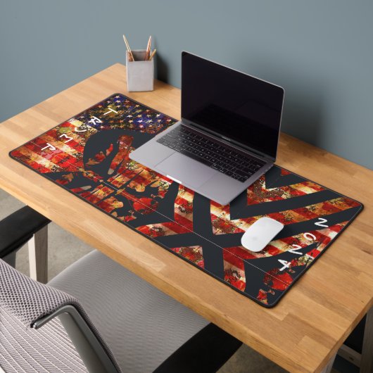 Republikeinse Trump American Flag Art gepersonalis Bureaumat (Kantoor 2)