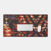 Republikeinse Trump American Flag Art gepersonalis Bureaumat (Keyboard & Muis)