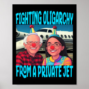 Republikeinse Trump vecht tegen oligarchie vanuit  Poster