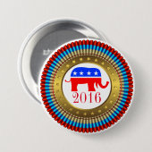 Republikeinse verkiezingsButton Ronde Button 7,6 Cm (Voorkant /achterkant)