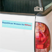Republikeinse vrouwen voor Hillary Bumpersticker (Op Truck)