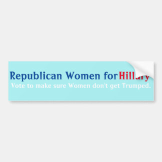 Republikeinse vrouwen voor Hillary Bumpersticker